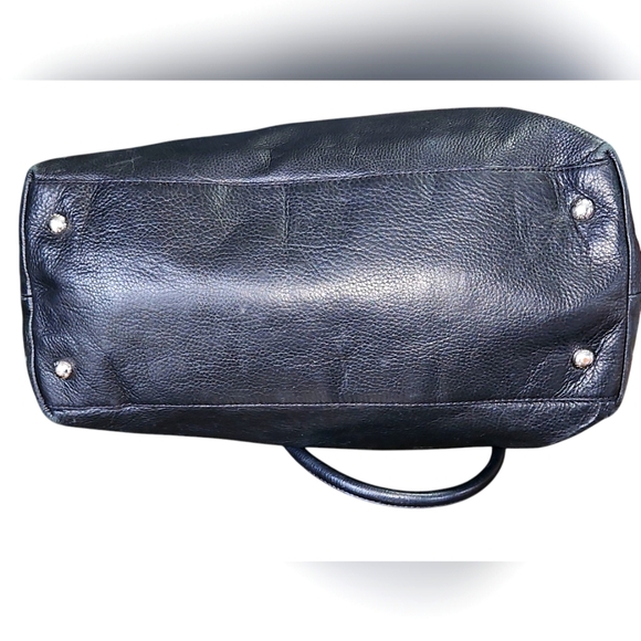 Michael Kors  Black Leather Weekender Shoulder/Crossbody/Duffle Bag 29x13x6 - Picture 3 of 11